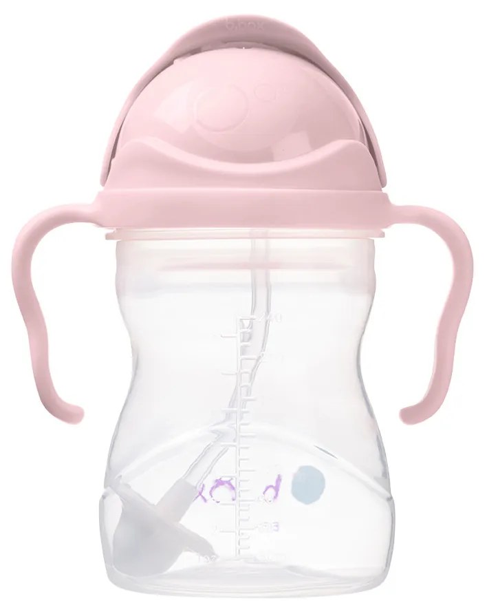 Tazza con cannuccia - rosa 240 ml