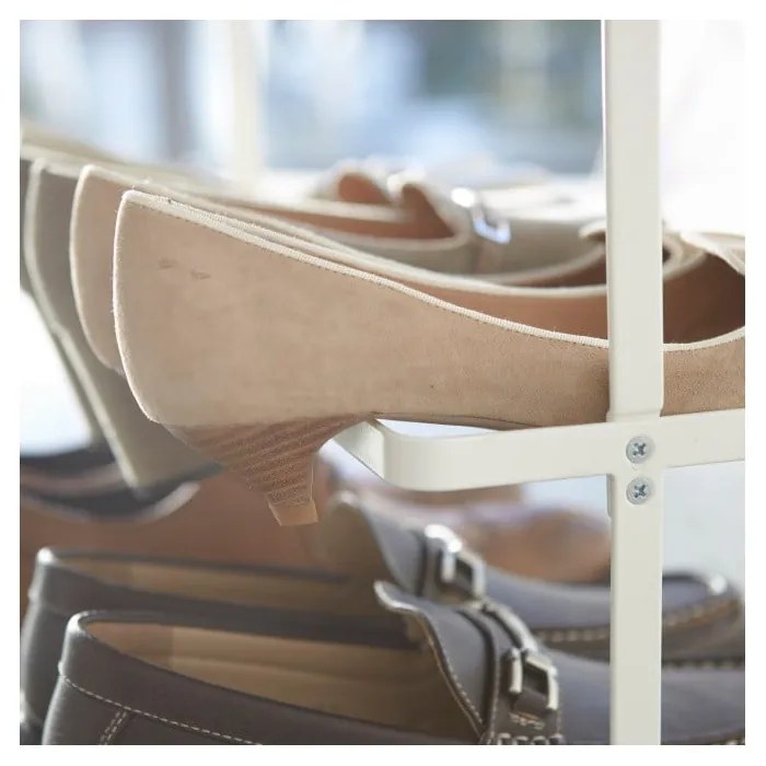 Scarpiera bianca in metallo Tower - YAMAZAKI