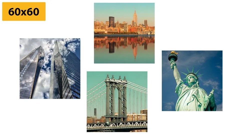 Set di quadri – Bellezze della città di New York