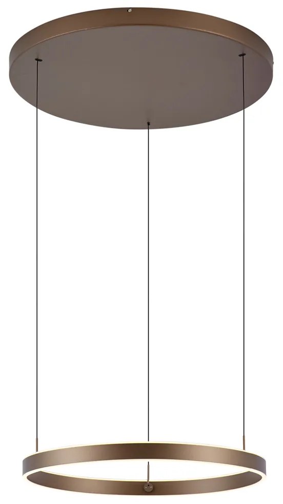 Lampada a sospensione di design bronzo scuro dimmerabile a 3 livelli - Titmus