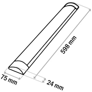 Lampada LED sottopensile QTEC LED/18W/230V 60 cm bianco