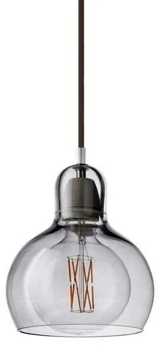 &Tradition - Mega Bulb SR2 Lampada a Sospensione Argento con Cavo Nero &Tradition