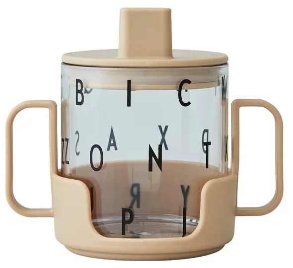Tazza per bambini beige Cresci con la tua tazza Grow with Your Cup - Design Letters