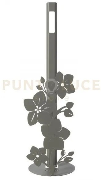 Porta carta igienica da terra fior di loto fango in ferro 15x50hcm