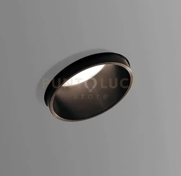 Thessaly faretto incasso 1 luce colore bronzo spazzolato attacco gu...