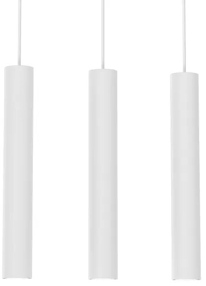 Lampadario a sospensione con filo HUDSON 3xGU10/8W/230V bianco
