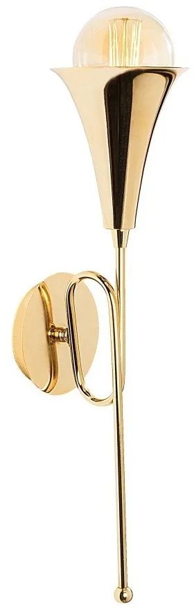 Lampada da parete in metallo color oro Opviq luci Isidor - Opviq lights