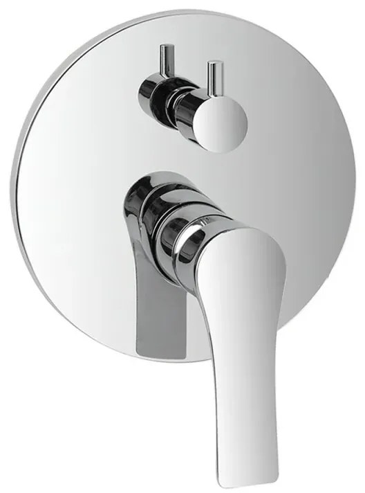 Set doccia cromo braccio 40 cm + soffione 20 cm + miscelatore e kit doccia Flat