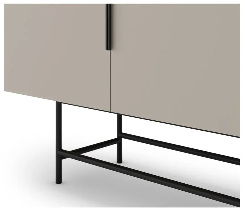 Cassettiera bassa crema 200x77,5 cm Eldia - Marckeric