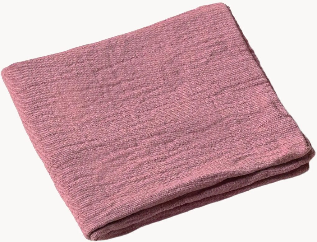 Copricuscino in percalle di cotone Mauve