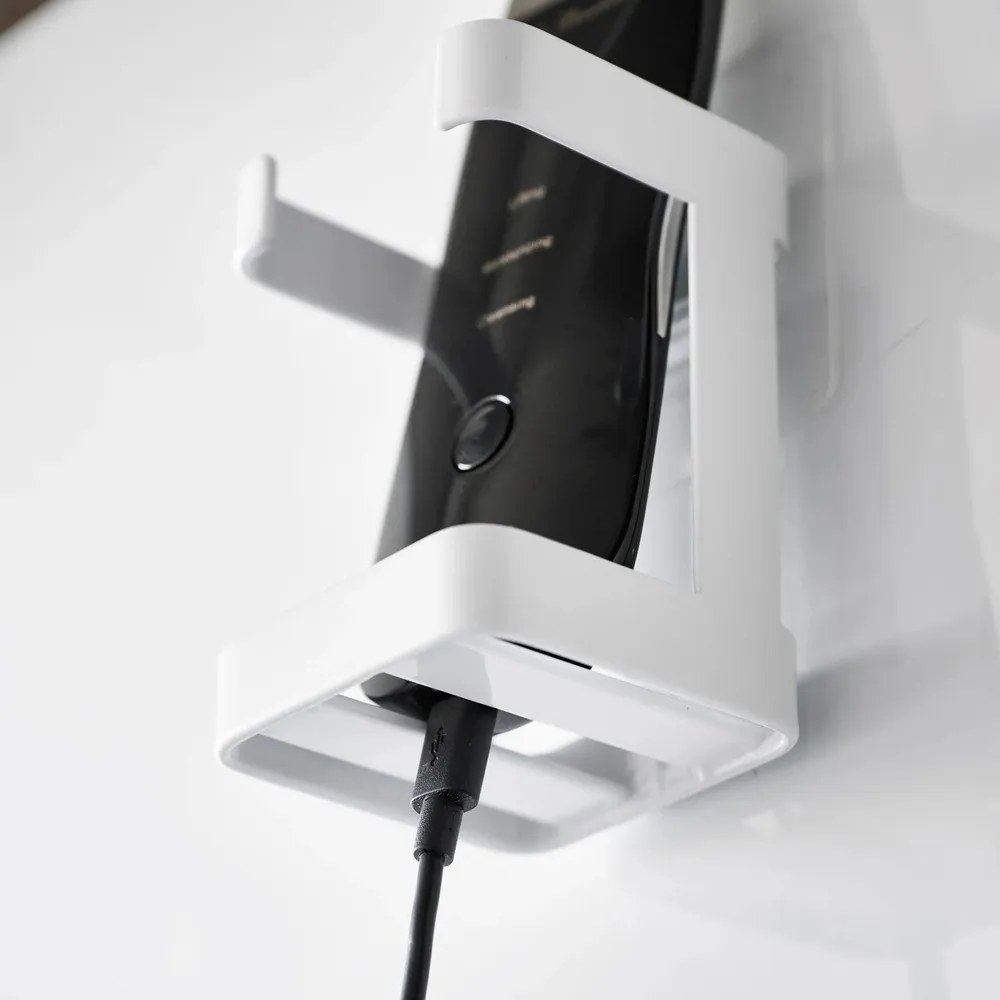 Supporto per apparecchiature per la cura della pelle in metallo bianco Film Hook - YAMAZAKI