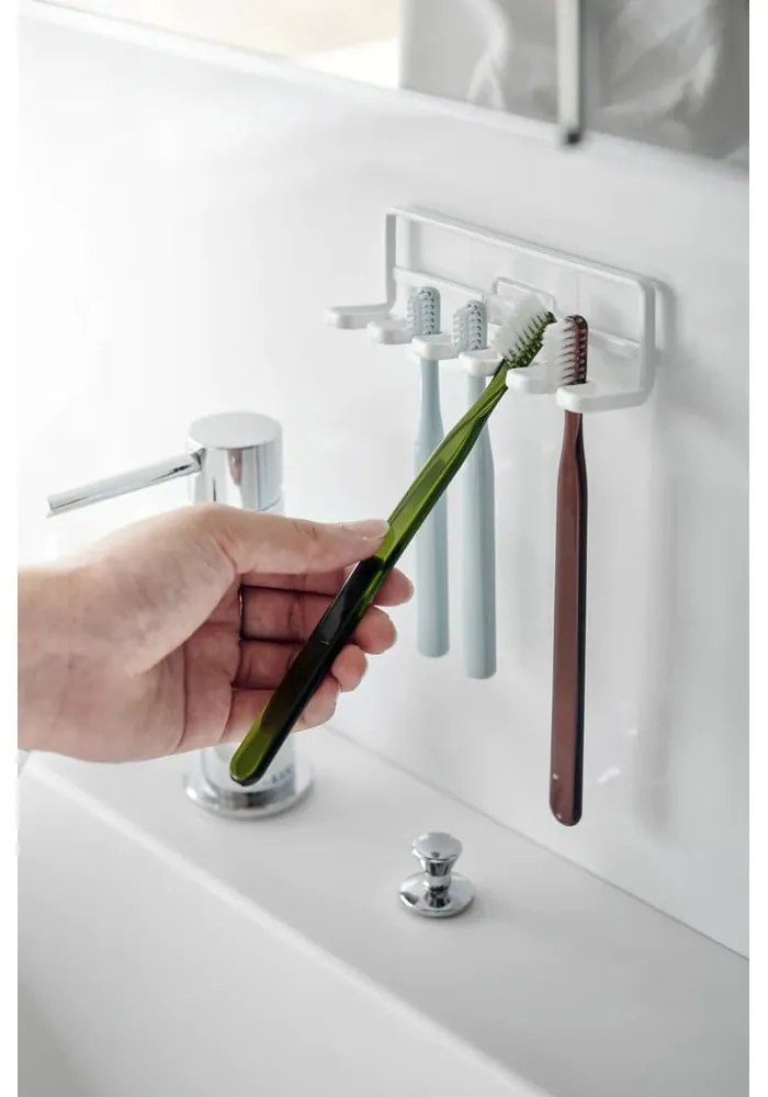 Portaspazzolini in metallo autoportante bianco Film Hook - YAMAZAKI