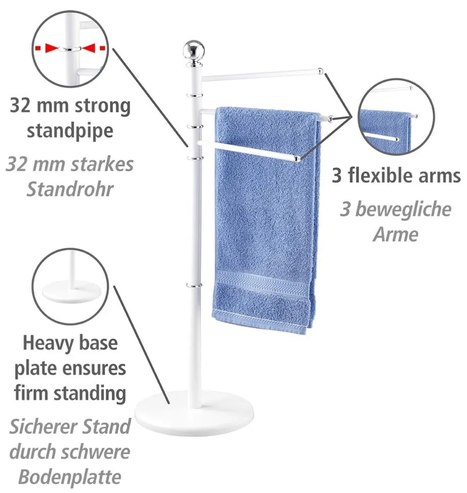 Porta asciugamani bianco Esclusivo - Wenko