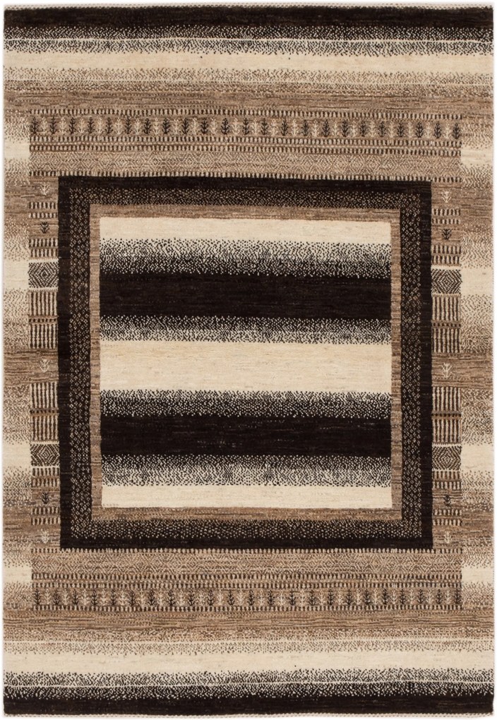 Loribaft Tappeto 120x170 Beige (Iran) Annodato A Mano