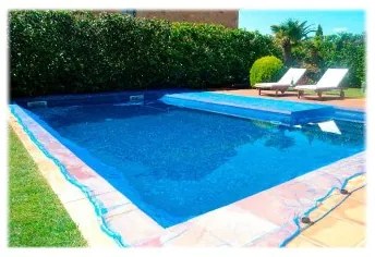 Copertura per piscina FunGo Leaf Pool Azzurro (4 x 4 m)