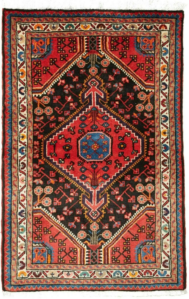 Hamedan Tappeto 130 x 80 (Iran) Annodato A Mano