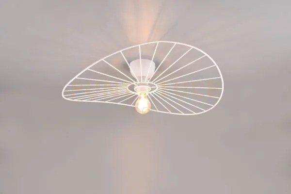 Chapeau plafoniera metallo bianco d.60cm 1 luce attaco e27