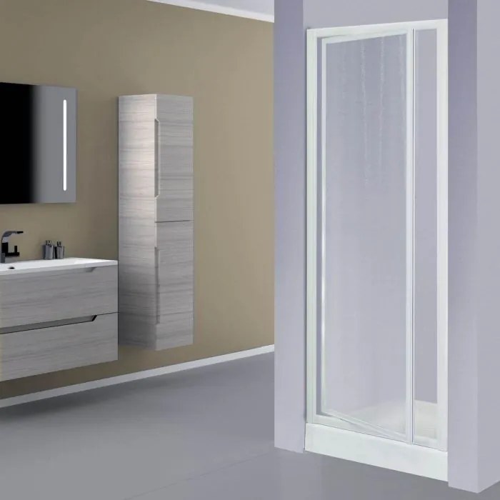Box Porta doccia in acrilico un lato apertura battente reversibile 75 (adattabilità 73-78cm)