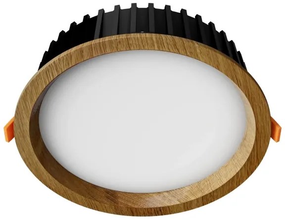 APLED - Lampada LED RONDO WOODLINE LED/12W/230V 3000K diametro 20 cm quercia legno solido