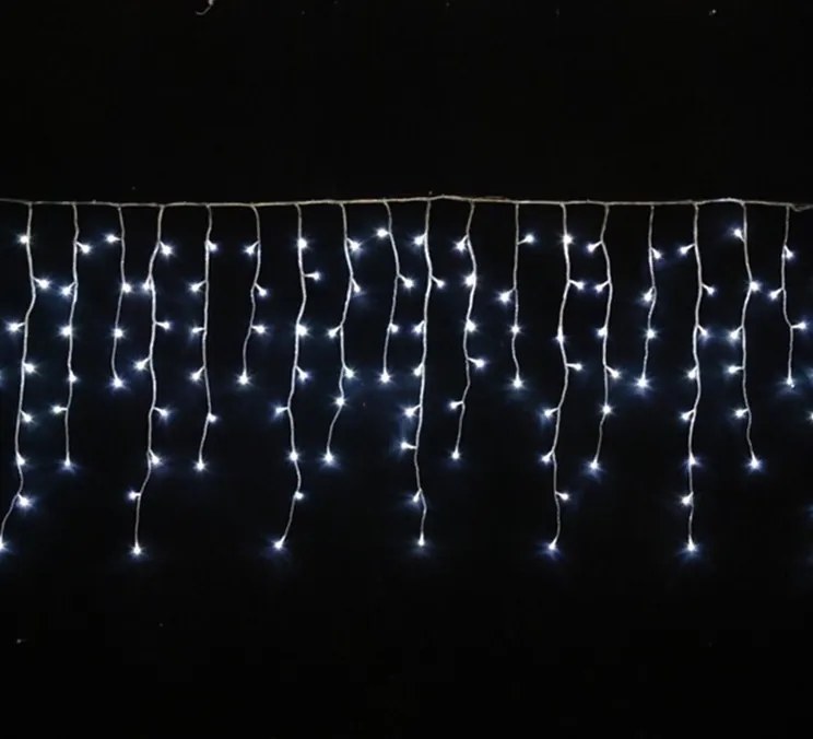 Tenda luminosa Luci di Natale ad Energia Solare 200 led Bianco Freddo