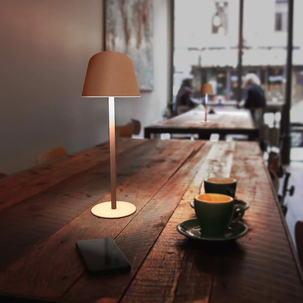 Lampada da Tavolo Ricaricabile 2.2W IP54 CCT Dimmerabile - Corten