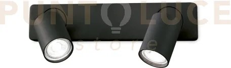 Rudy round applique a parete orientabile 2 luci attacco gu10 lampad...
