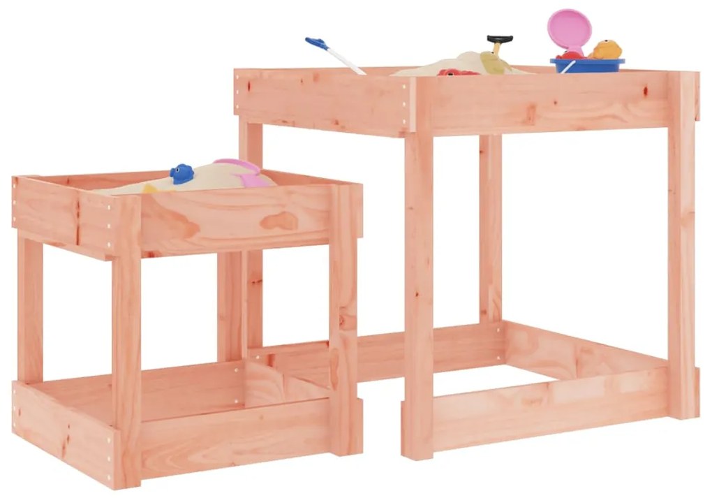 Tavoli Sabbiere 2 Pz İn Legno Massello Di Douglas /