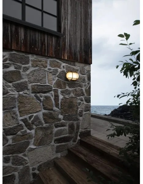 Nordlux - Applique da esterno HELFORD 1xE27/12,5W/230V IP64 ottone