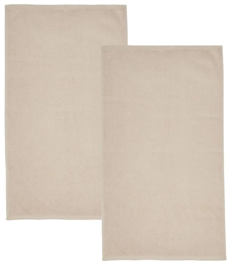 Set di asciugamani con asciugatura rapida e tipo terry beige in cotone 2 pz 90x140 cm Quick Dry – Catherine Lansfield
