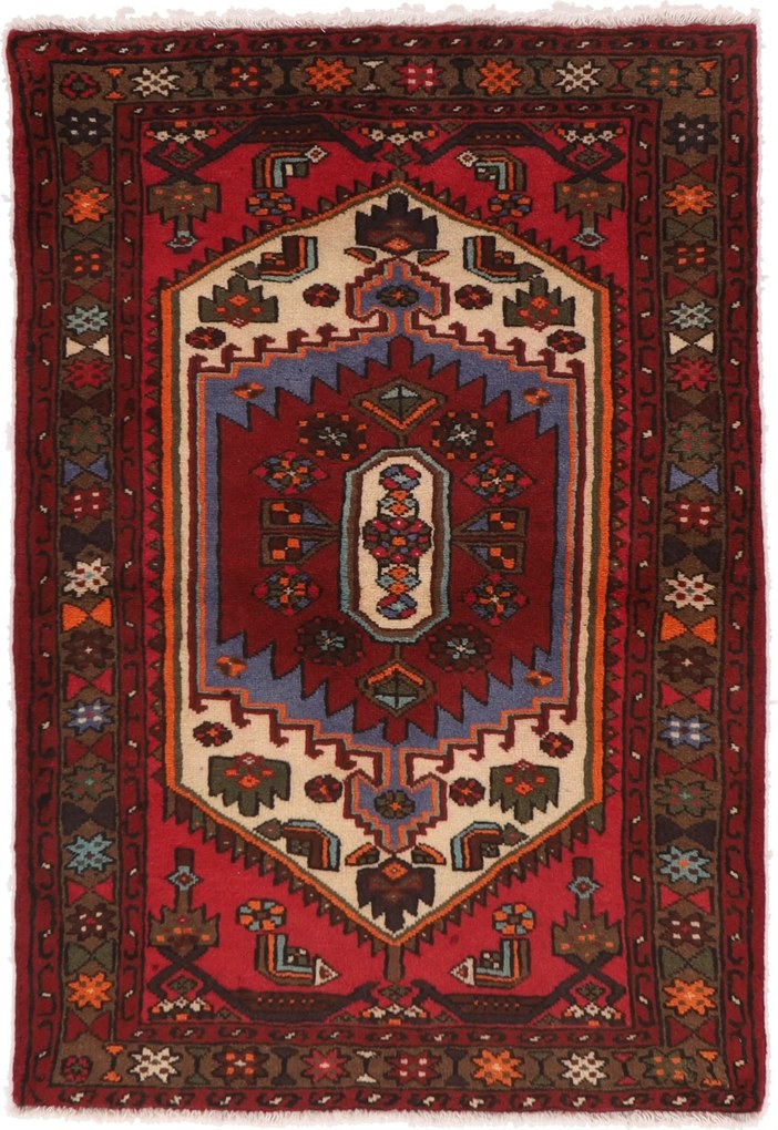 Hamedan Tappeto 100 x 150 (Iran) Annodato A Mano