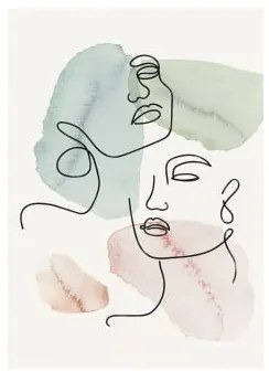 Poster Decorativo (30x40 Cm) Gesig Multicolore Fresh - Sklum