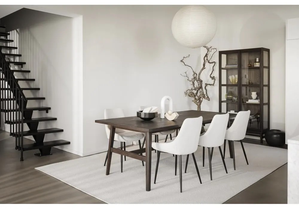 Vetrina marrone in rovere con ante scorrevoli 100x203 cm Hazelton - Rowico