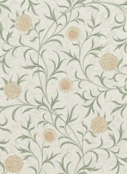 Tapete Scroll von Morris & Co. - Thyme/ Pear
