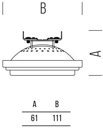 AR111 950lm G53 13,0W 12V AC/DC 40° CW CRI>97 DIM