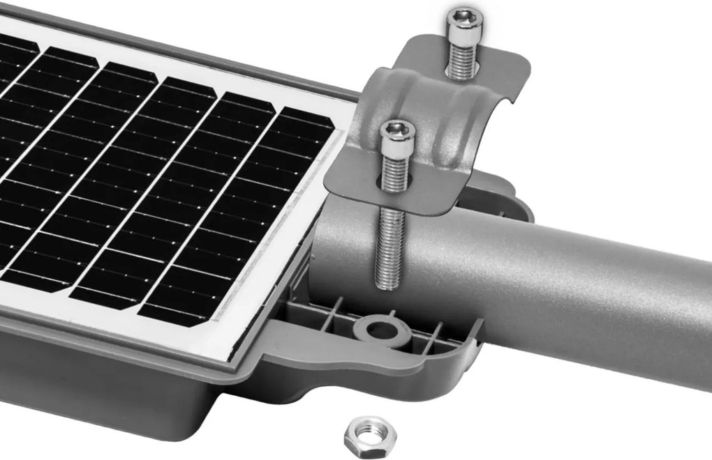 Armatura LED Solare 4000 lm Autonomia 12 ore con Telecomando e Braccio Colore Bianco Naturale 4.000K