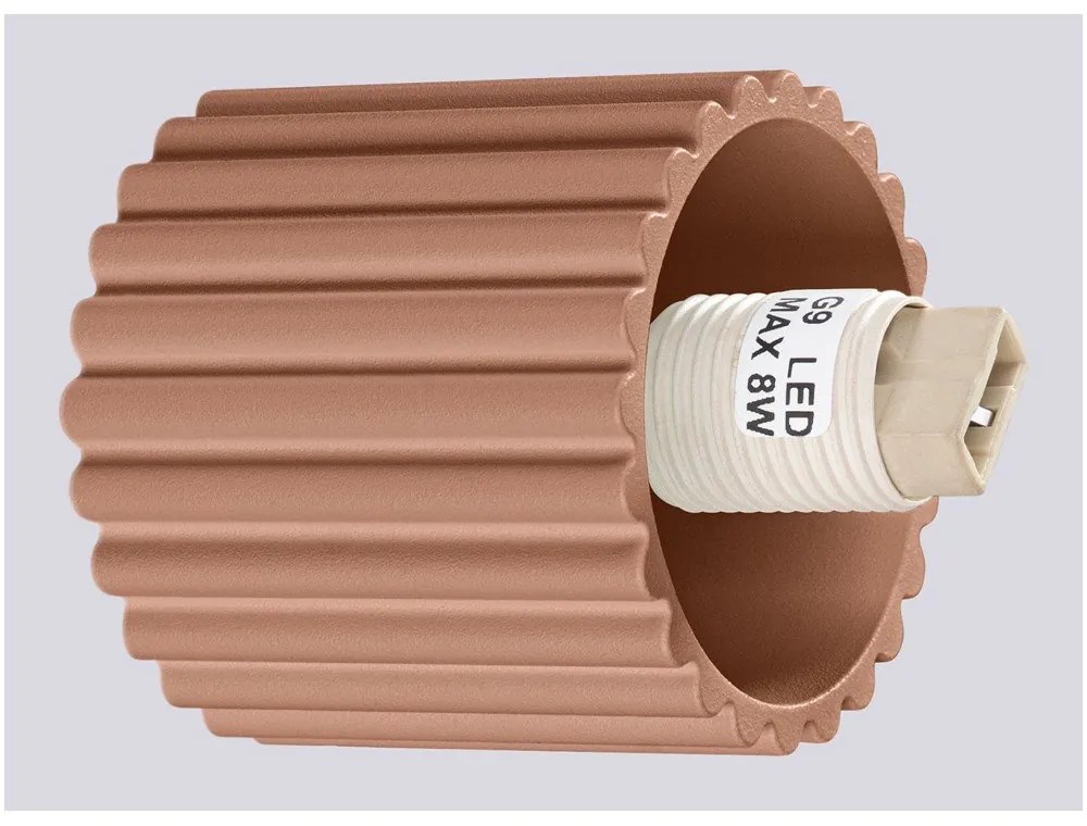 Lampada da parete marrone chiaro ø 12 cm Orbital – Sollux