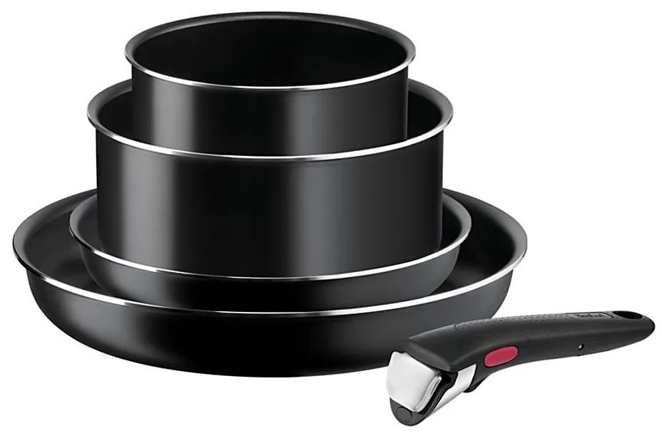 Tefal - Set di pentole 5 pz INGENIO EASY COOK &amp; CLEAN BLACK