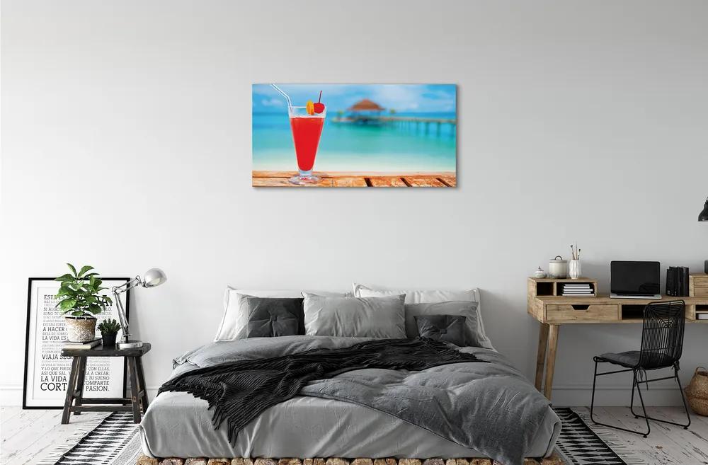 Stampa quadro su tela Cocktail by the mare 100x50 cm