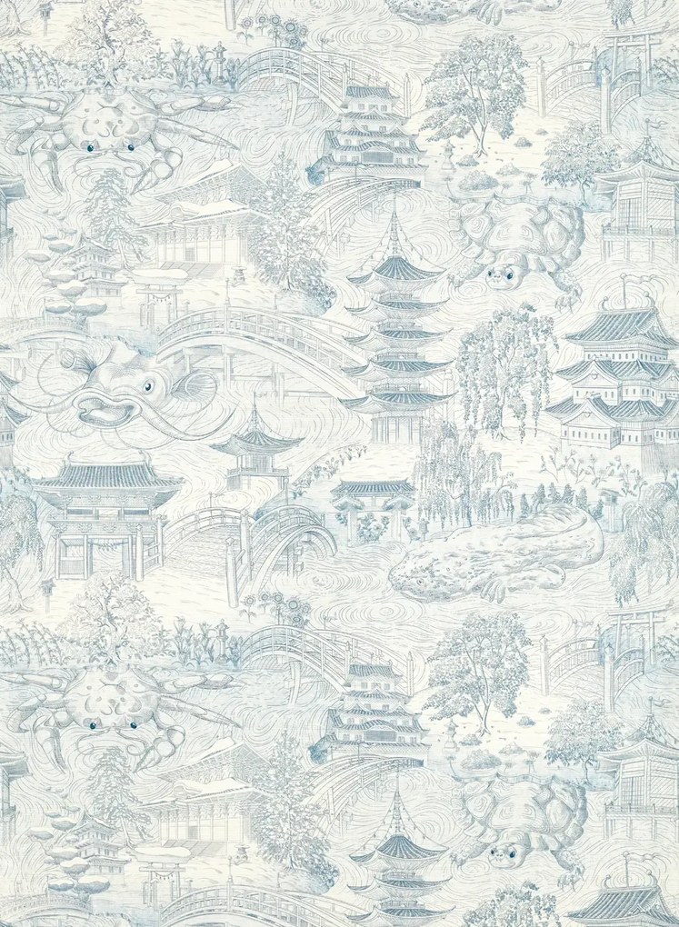 Zoffany Carta da parati Eastern Palace - Indigo