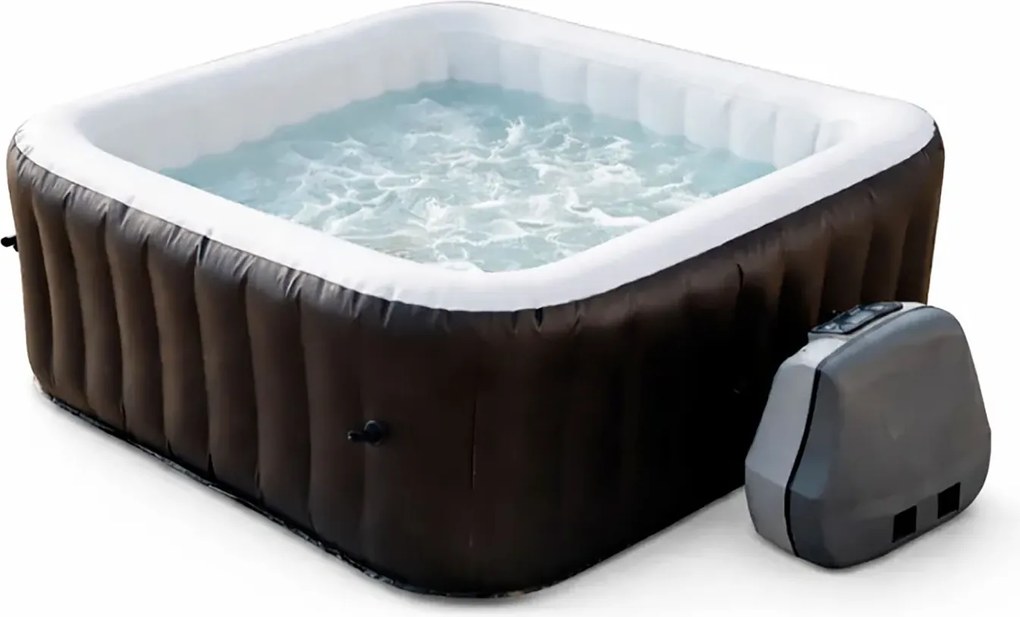 Vasca Idromassaggio Piscina Spa Gonfiabile Armonia 4 Adulti 682 L in PVC Grigio...