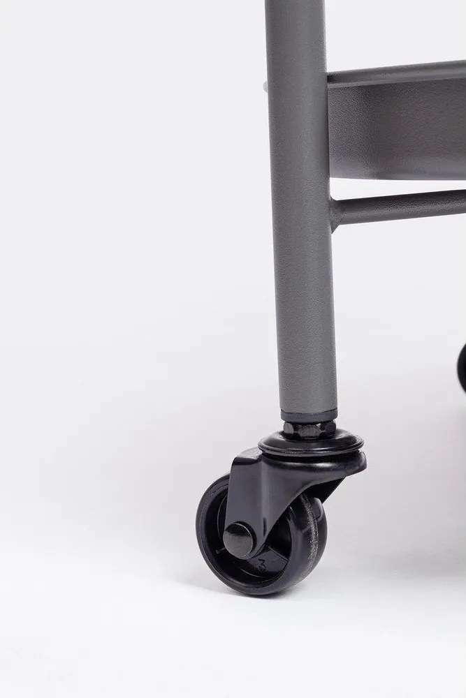 Tavolino da servizio in acciaio ø 44,5 cm Austin – Bizzotto