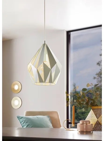 EGLO 49026 - Lampadario a sospensione con filo CARLTON-P 1xE27/60W/230V