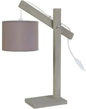 Tosel  Lampade d’ufficio Lampada da scrivania tondo legno taupe  Tosel