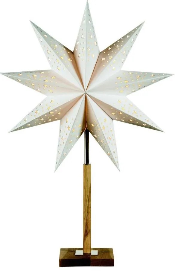 Markslöjd 700323 - Decorazione di Natale SOLVALLA 1xE14/25W/230V bianco 65 cm