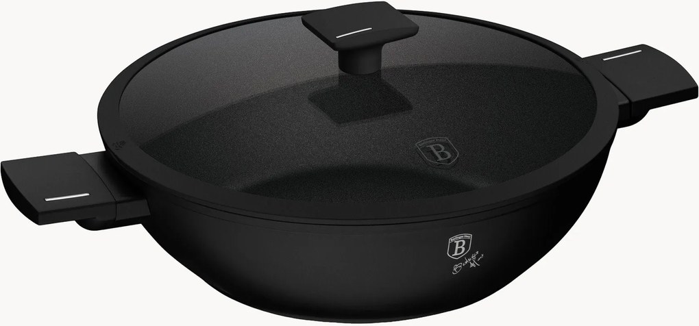 Wok con coperchio Matte Black Collection