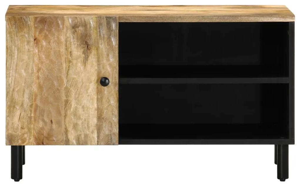 Mobile porta tv 80x31x46 cm in legno massello di mango