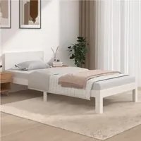 Giroletto Bianco in Legno Massello di Pino 90x200 cm cod mxl 63368