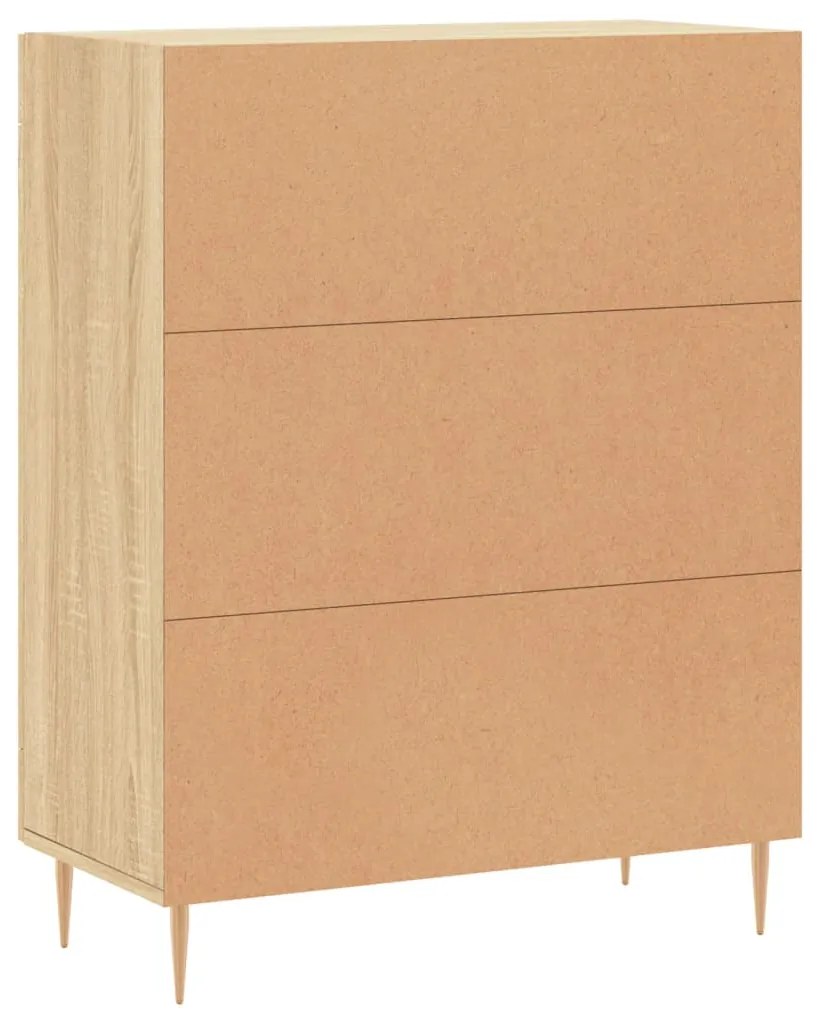 Credenza Rovere Sonoma 69,5x34x90 cm in Legno Multistrato