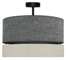 Duolla - Lampadario a plafone DOUBLE 1xE27/15W/230V diametro 40 cm grigio