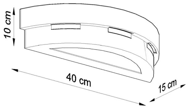 Applique HELIOS 1xE27/60W/230V bianco